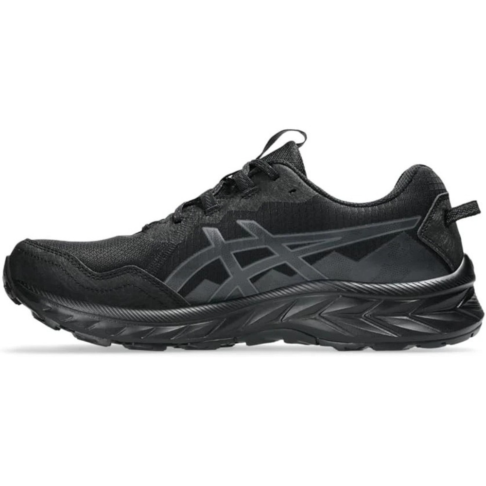 Womens 12 ASICS Gel-Venture 10 Trail Running Sneaker Shoes Black Graphite Grey